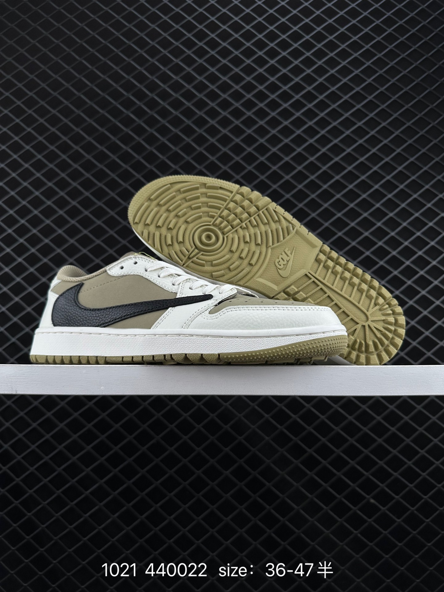 fragment design x Travis Scott x Nike Air Jordan 1 Low OG SP”Black/Green Toe“